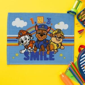Toalha de Rosto Infantil Estampada Patrulha Canina 28x40cm - Lepper - Imagem 2