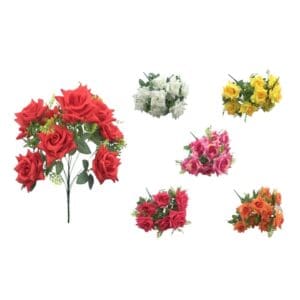 Buquê de Rosas Diamante 54cm 11 Flores Sortido - Bella Garden - Imagem 3