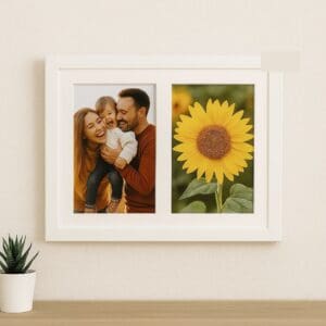 Painel com 2 Porta Retratos 10x15cm Cada Horizontal Sortido - Brum Emoldurados - Imagem 2