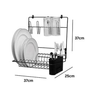 Escorredor de Parede com Porta Talheres Linha Black - Stolf - Imagem 3