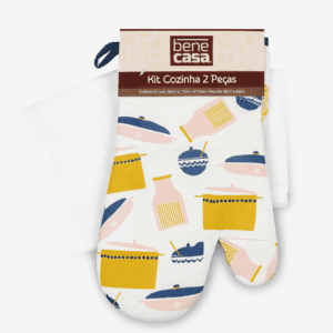 Kit para Cozinha com 2 Peças Luva + Pano Felpudo Sortido - Bene Casa - Imagem 3