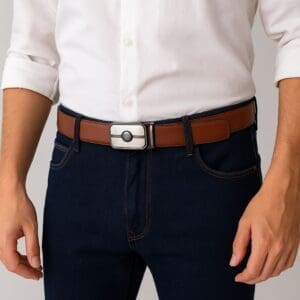 Cinto de Couro Sintético Masculino 115cm 1 Unidade Sortido - Imagem 2