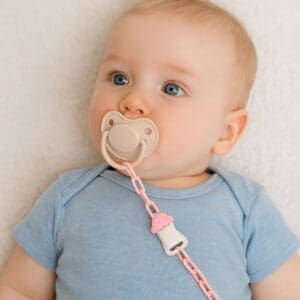 Prendedor de Chupeta Bichinhos Rosa Sortido - New Baby - Imagem 2