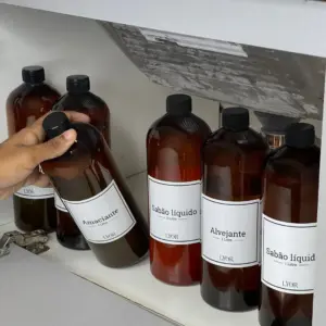 Recipiente de Plástico para Produtos de Limpeza com Tampa Vintage 1L 1 Unidade - Lyor - Imagem 2