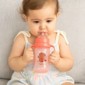 Super Copo para Treinamento com Bico Flexível e Alças Capivara 400ml - BabyGo - Imagem 2