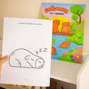 Livro Ler e Colorir Capivaras 8 Páginas - Culturama - Imagem 2