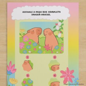 Livro para Colorir Capivara com 500 Adesivos 36 Páginas - Culturama - Imagem 4