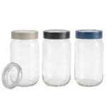 Pote de Vidro para Mantimentos com Tampa Plástica Sortido - 123Útil