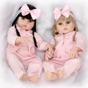 Boneca Super Realista Coleção Gêmeas Sortidas 1 Unidade - Cegonha Reborn Dolls - Imagem 4