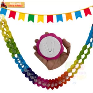 Corrente Sanfonada para Festa Junina Sortido - Imagem 3