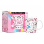 Caneca/Xícaras Porcelana Premium Colorir a Vida 260ML-Brasfoot