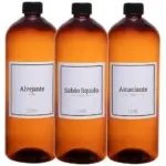 Recipiente de Plástico para Produtos de Limpeza com Tampa Vintage 1L 1 Unidade - Lyor