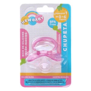 Chupeta Pop Decorada para Bebê Recém Nascido Tamanho 1 de 0 a 6 Meses - New Baby
