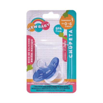 Chupeta Lisa de Silicone Tamanho 2 + de 6 Meses - New Baby