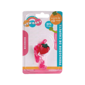 Prendedor de Chupeta Bichinhos Rosa Sortido - New Baby