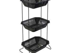 Organizador Multiuso Triplo Com Cesto Plástico - Imagem 3