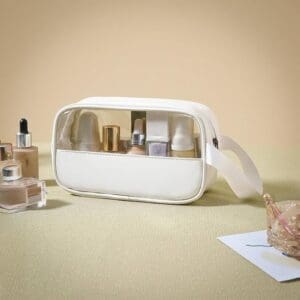 Necessaire de PVC Transparente Organizador Bolsa Pequena 25,5x7,5x14,5cm Sortido - Amigold - Imagem 4