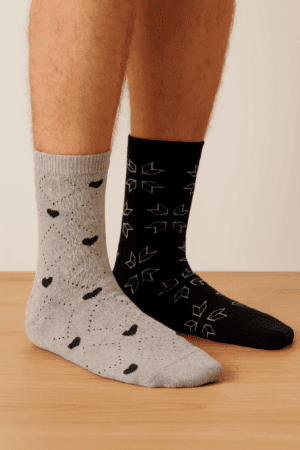 Kit 2 Pares de Meia Soquete Atoalhada Adulto 34-39-Cia da Meia - Imagem 2