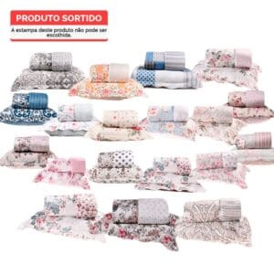 Kit Colcha com Porta Travesseiro Ultra Lisse 100% Poliéster 2,30x2,50m Estampa Sortida - Bene Casa - Imagem 4