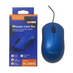 Mouse com Fio de 1,2M Modelo IN-20055 - INVAS