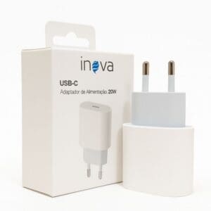 Fonte de Carregador USB-C/USB-C 20w - Inova