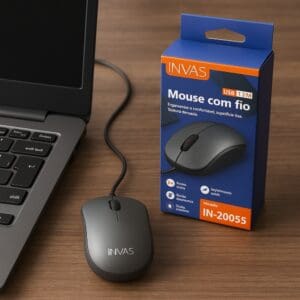Mouse com Fio de 1,2M Modelo IN-20055 - INVAS - Imagem 2