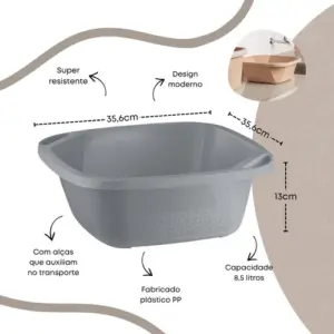 Bacia Slim 14 Litros - UZ - Imagem 4