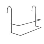 Suporte Duplo Aramado de 45cm para Toalhas - Azzo