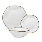 Conjunto de Louça de Cerâmica com 18 Peças Linha Maresia - Oxford