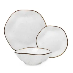 Conjunto de Louça de Cerâmica com 18 Peças Linha Maresia - Oxford