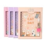 Diário de Papel com Chave e Cadeado 45 Folhas Cat Day Sortido - Inter Paper