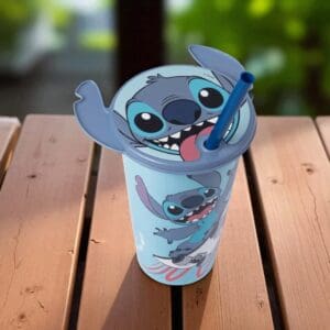 Copo Refri com Tampa Flast Stitch 500ml-Plasútil - Imagem 2