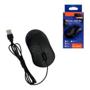 Mouse com Fio Usb 1.2m-Invas