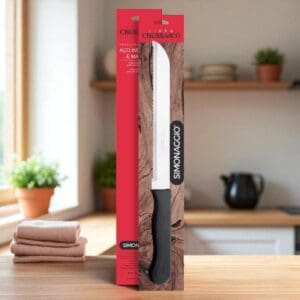 Faca para Pão Aço Inoxidável Linha Basilico-Simonaggio - Imagem 2