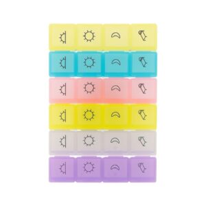 Porta Comprimidos com 28 Divisórias 17X11X2cm-Casita