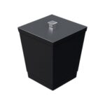 Lixeira com Tampa e Anel para Fixar Sacola 6,5L Linha Banheiro - Stolf