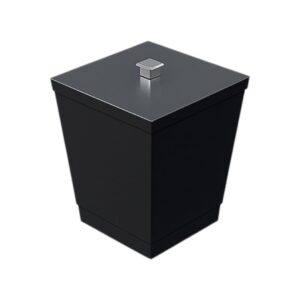 Lixeira com Tampa e Anel para Fixar Sacola 6,5L Linha Banheiro - Stolf