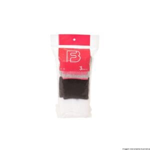 Kit 3 Pares de Meias Cano Médio Esporte Adulto 34-39-FB