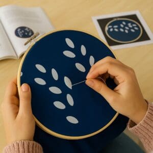 Quadro Decorativo de Tecido com Moldura de Bambu-Amigold - Imagem 2