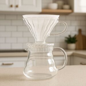 Jogo Passador de Café e Jarra Borossilicato de Vidro 500ml - Mimo Style - Imagem 2