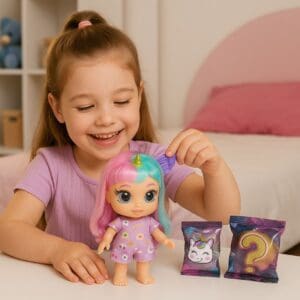 Boneca com Acessórios Surpresa Festa do Pijama Diver Surprise - Diver Toys - Imagem 2