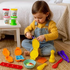 Brinquedo Kit Café da Manha com Massa de Modelar e Acessórios - Diver Toys - Imagem 2