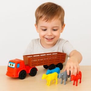 Carreta Boiadeiro com 4 Boi-Ggb Brinquedos - Imagem 2