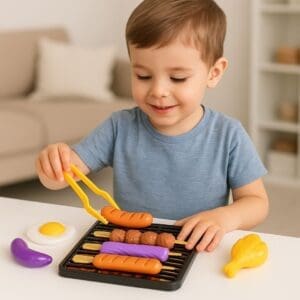 Brinquedo Grill Barpecue Hora do Churrasco com 15 Peças-Miki Toy - Imagem 2