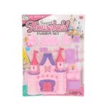 Castelo Sweet Housebold Fashion Set com 10 Peças-Miki Toy