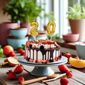 Topo de Bolo de Balão Nº 5' 1 Unidade Dourado - BR Festas - Imagem 2