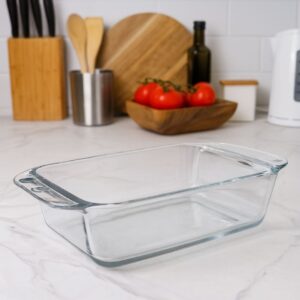 Mini Travessa de Vidro Retangular 20,5x11,5x4,3cm Patris 530ml - Kaveh - Imagem 2