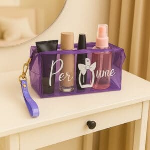 Necessaire Transparente 100% PVC Perfume 18x10x8 cm Sortido - Amigold - Imagem 5