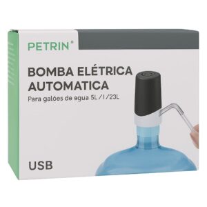 Bomba Elétrica Automática para Galão de Água 5/10/20L RD1382 USB - Petrin
