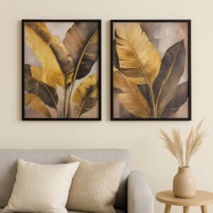 Conjunto com 2 Quadros Decorativos Simples 30x40cm Estampa Sortida - Imagem 5